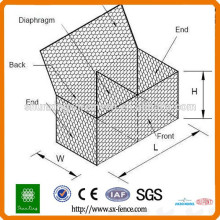 China direkten Lieferanten preiswerten Preis galvanisierten Gabion Korb 2m x 1m x 1m